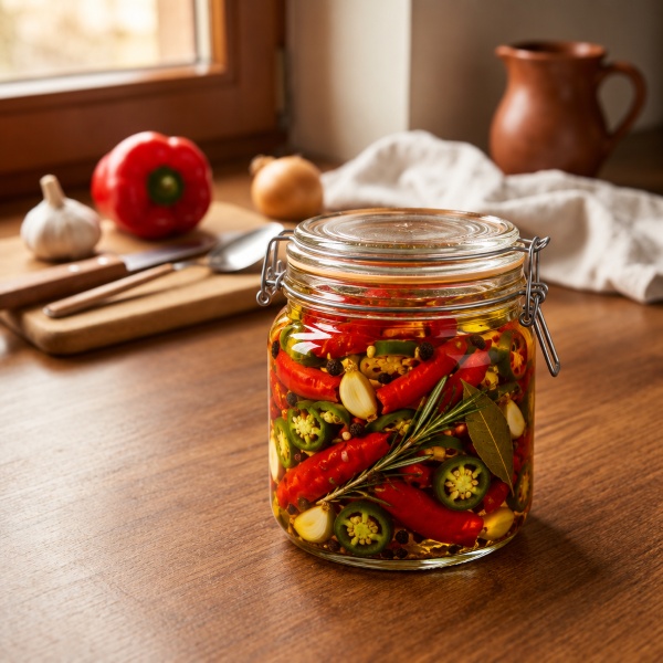 Chilli papričky v oleji